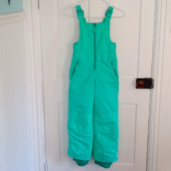 Girls Champion teal snow pants size medium 7/8 - Picture 1 of 7